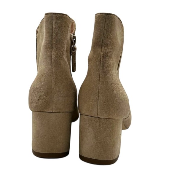 Cole Haan Women's Tan Suede Leather Pointed Toe Block Heel Ankle Booties Size 5B - Picture 7 of 11